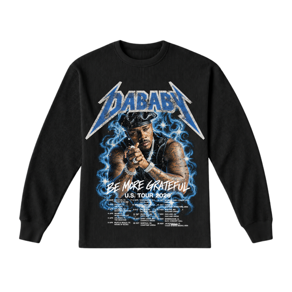 DaBaby Be More Grateful Tour Thermal Long Sleeve - Pointing