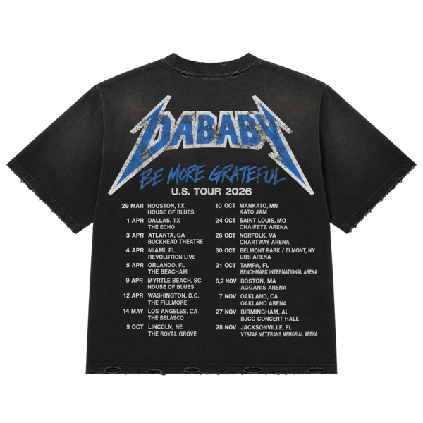 DaBaby LA Cap Vintage Distressed Tee