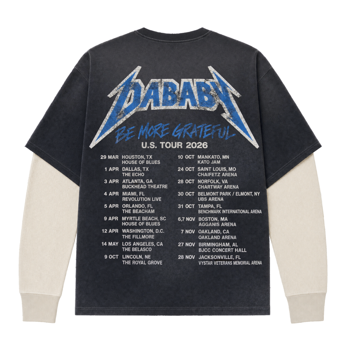 DaBaby LA Cap Layered Long Sleeve